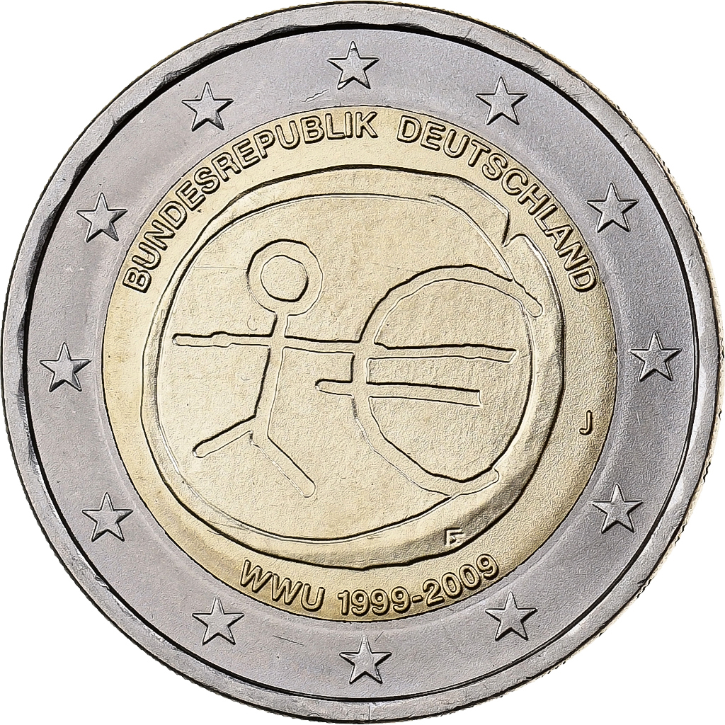 Deutschland, 2 Euro, 2009, Hamburg, Bi-Metallic, VZ+