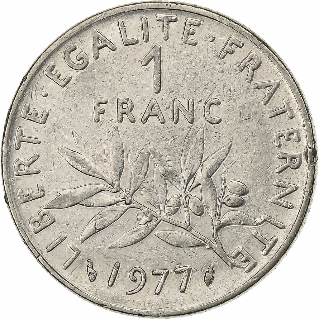 France, Franc, Semeuse, 1977, Paris, Nickel, , KM:925.1