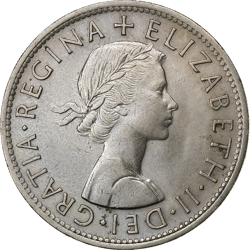 Great Britain, Elizabeth II, 1/2 Crown, 1961, Copper-nickel, , KM:907