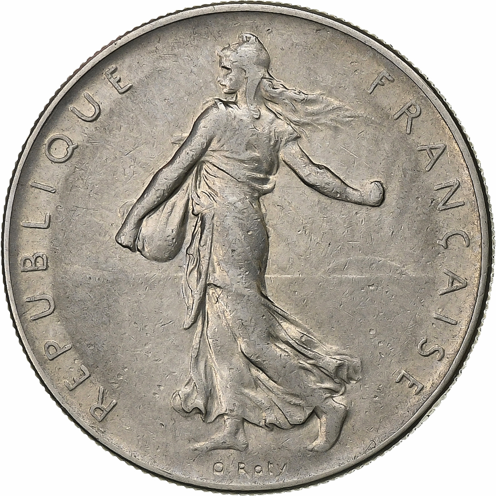 France, Franc, Semeuse, 1964, Paris, Nickel, EF, Gadoury:474, KM:925.1