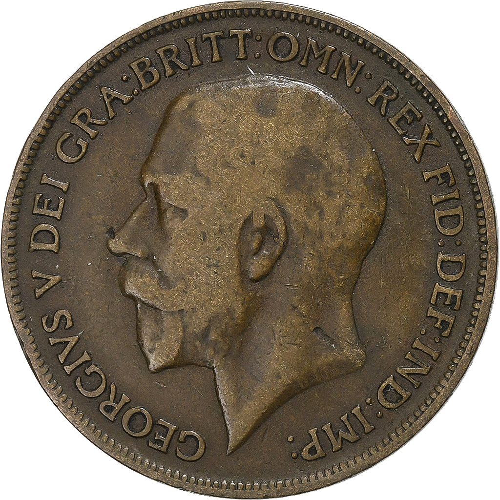 Great Britain, George V, Penny, 1917, Bronze, , KM:810