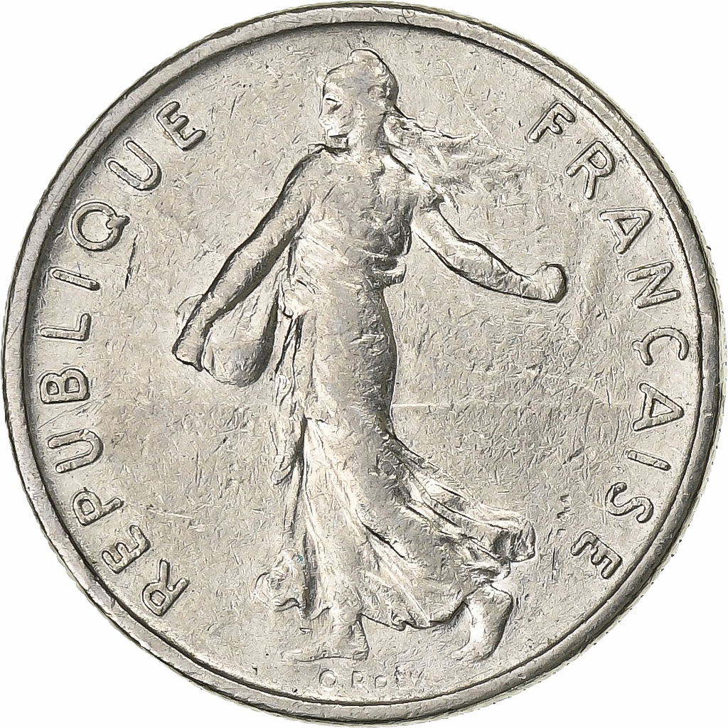 France, 1/2 Franc, Semeuse, 1973, Paris, Nickel, , Gadoury:429