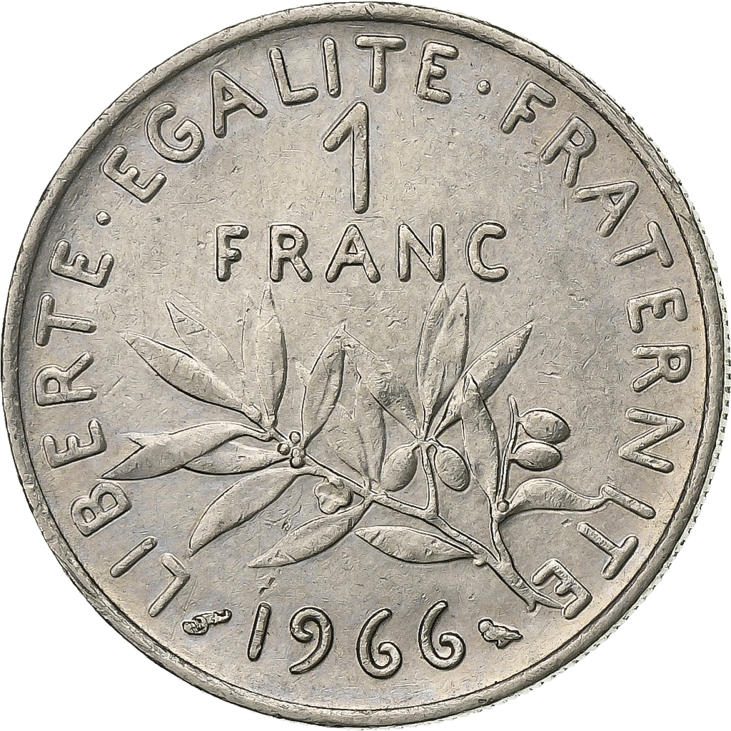 France, Franc, Semeuse, 1966, Paris, Nickel, , Gadoury:474, KM:925.1