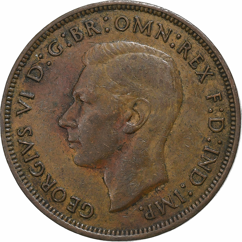 Great Britain, George VI, Penny, 1940, Bronze, , KM:845
