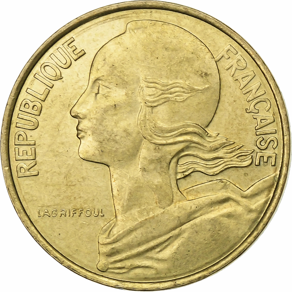 France, 10 Centimes, Marianne, 1997, Paris, Aluminum-Bronze, 