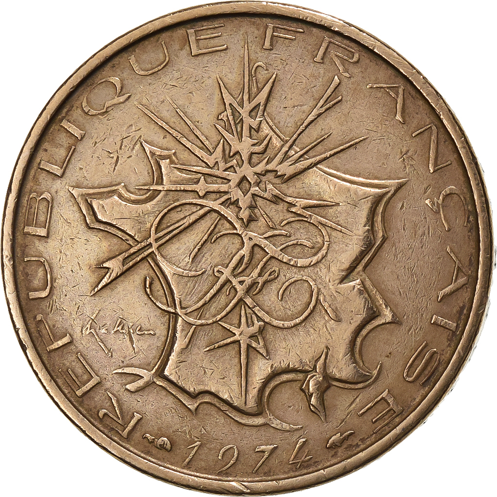 France, 10 Francs, 1974, Nickel-brass, , Gadoury:814, KM:E115