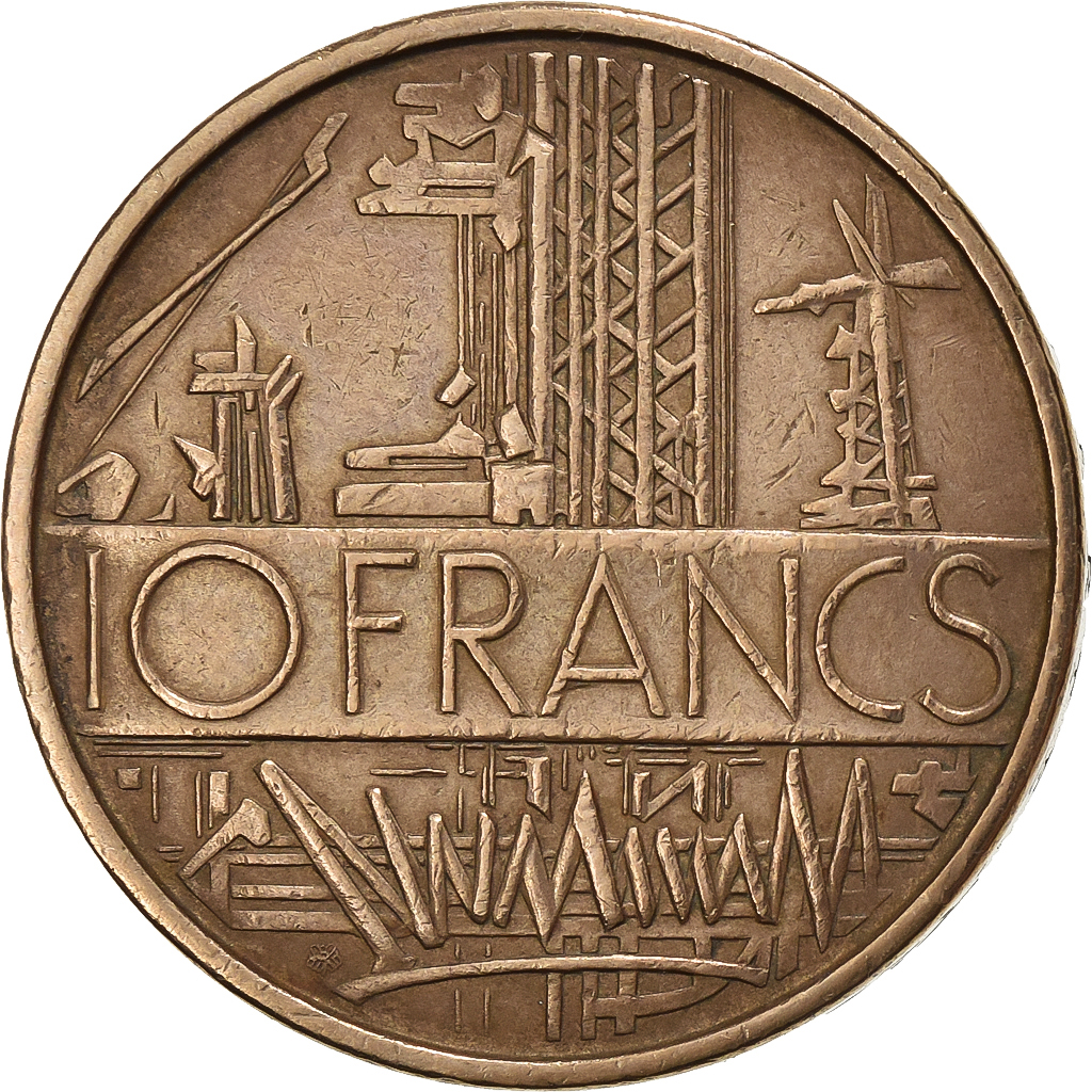 France, 10 Francs, 1974, Nickel-brass, , Gadoury:814, KM:E115