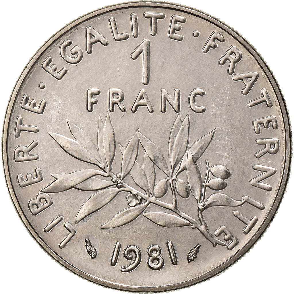 France, Franc, Semeuse, 1981, Paris, Nickel, , KM:925.1