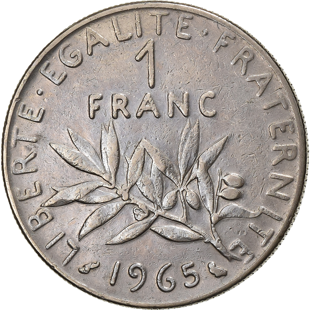 France, Franc, Semeuse, 1965, Paris, Nickel, , Gadoury:474, KM:925.1