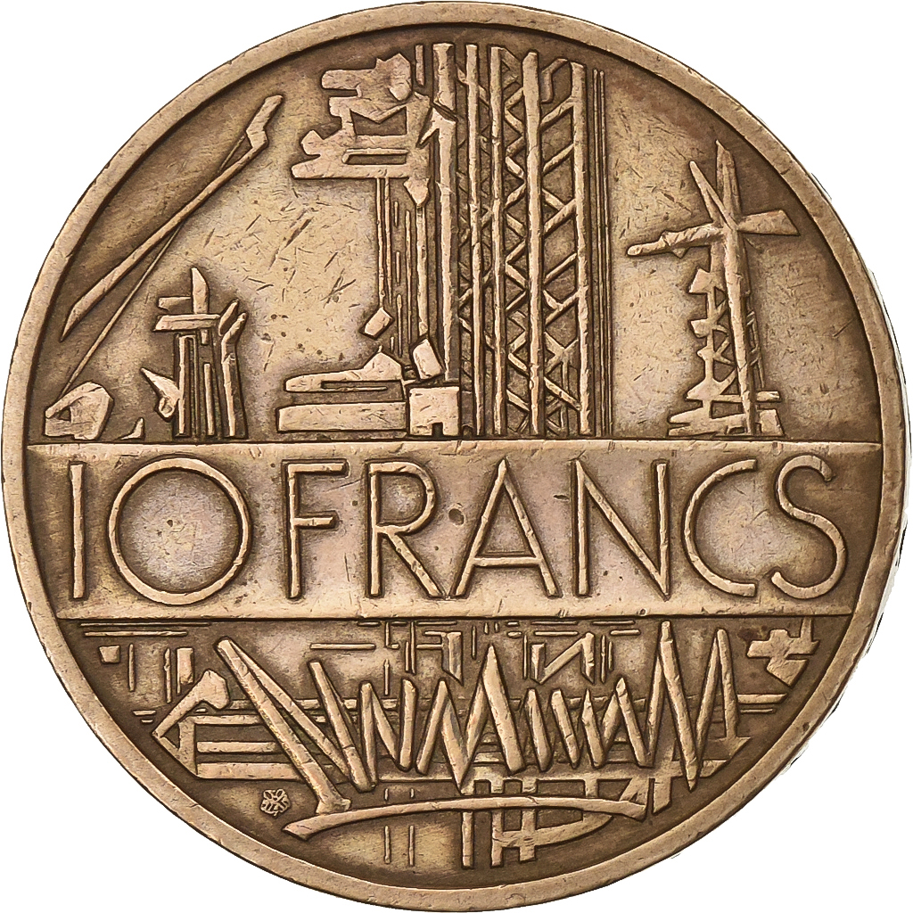 France, 10 Francs, Mathieu, 1980, Paris, Nickel-brass, , KM:940