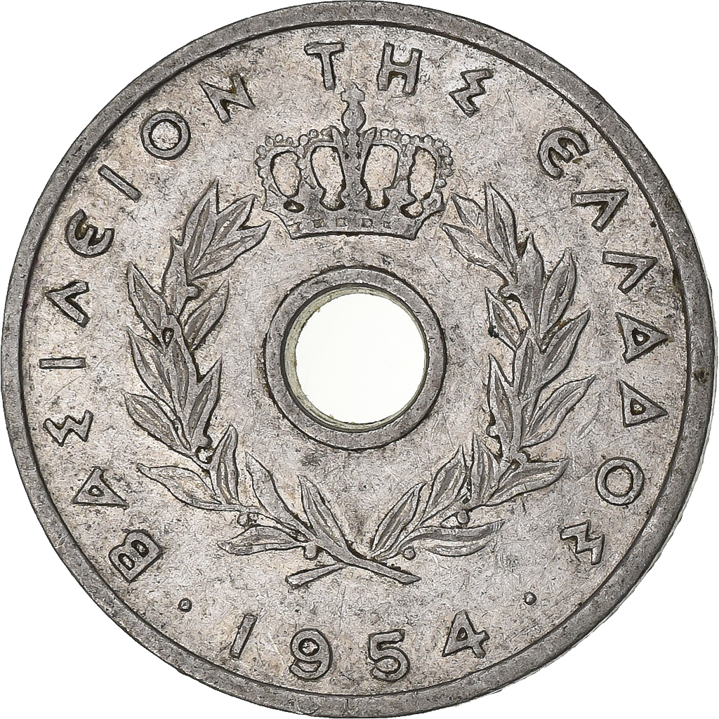 Greece, 10 Lepta, 1954, Aluminum, , KM:78
