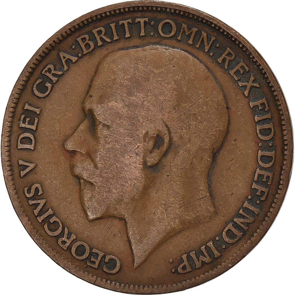 Great Britain, George V, Penny, 1915, Bronze, , KM:810