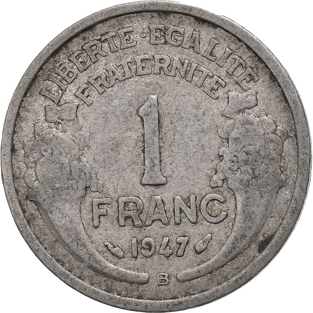 France, Franc, Morlon, 1947, Beaumont - Le Roger, Aluminum, 