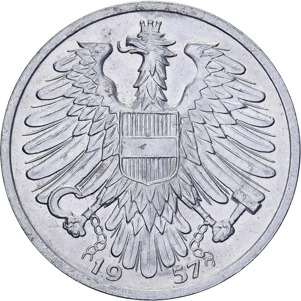 Austria, Schilling, 1957, Aluminum, , KM:2871