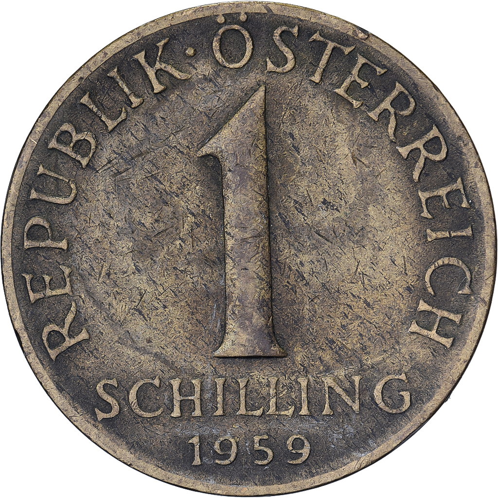 Austria, Schilling, 1959, Aluminum-Bronze, , KM:2886
