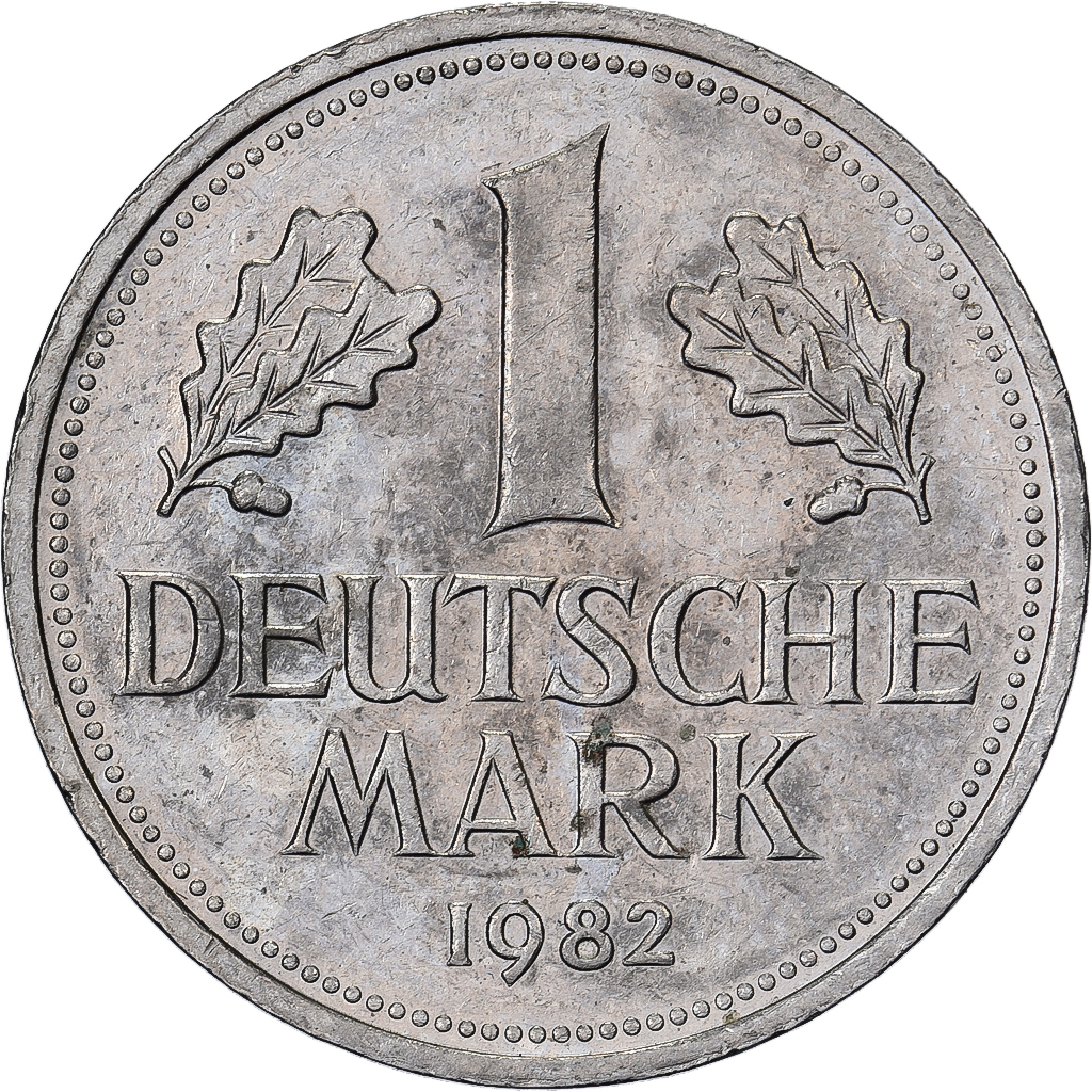 Federal Republic of Germany, Mark, 1982, Stuttgart, Copper-nickel, 