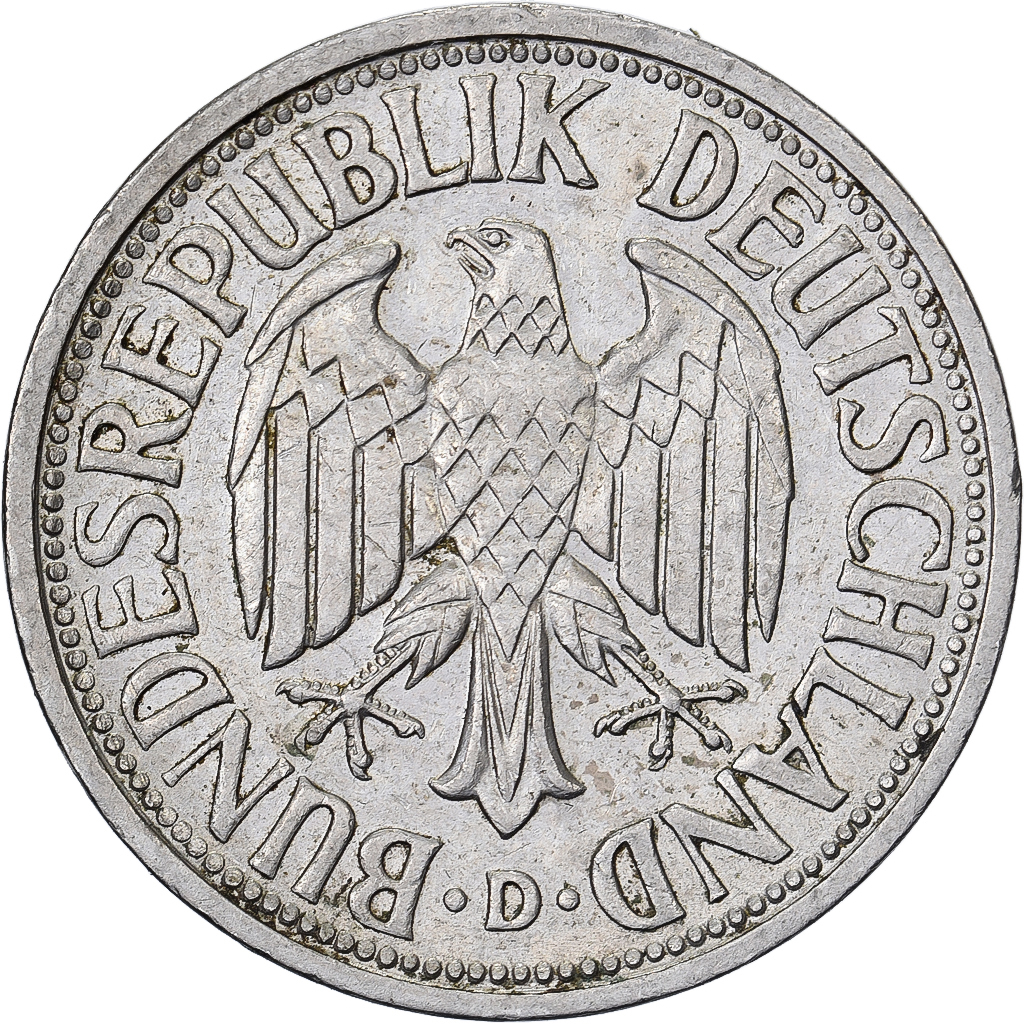 Federal Republic of Germany, Mark, 1950, Munich, Copper-nickel, 