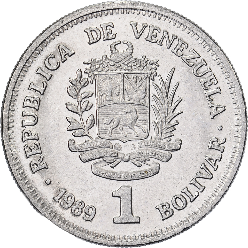 Venezuela, Bolivar, 1989, Werdohl, Nickel Clad Steel, , KM:52a.1