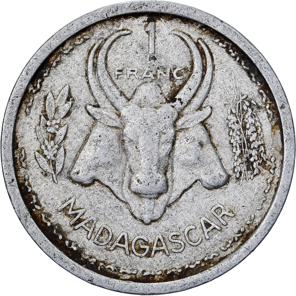 Madagascar, Franc, 1948, Paris, Aluminum, , Lecompte:98, KM:3