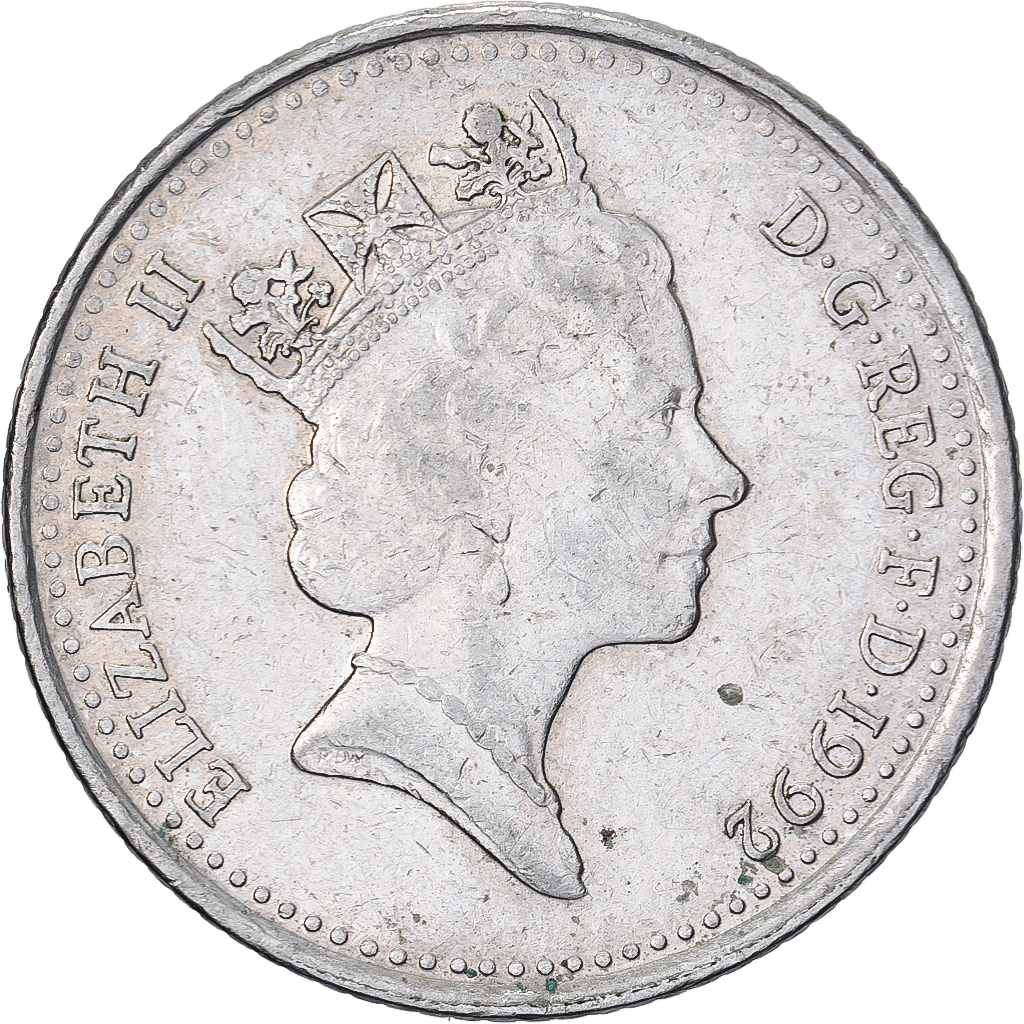Jersey, Elizabeth II, 10 Pence, 1992, Copper-nickel, , KM:57.2