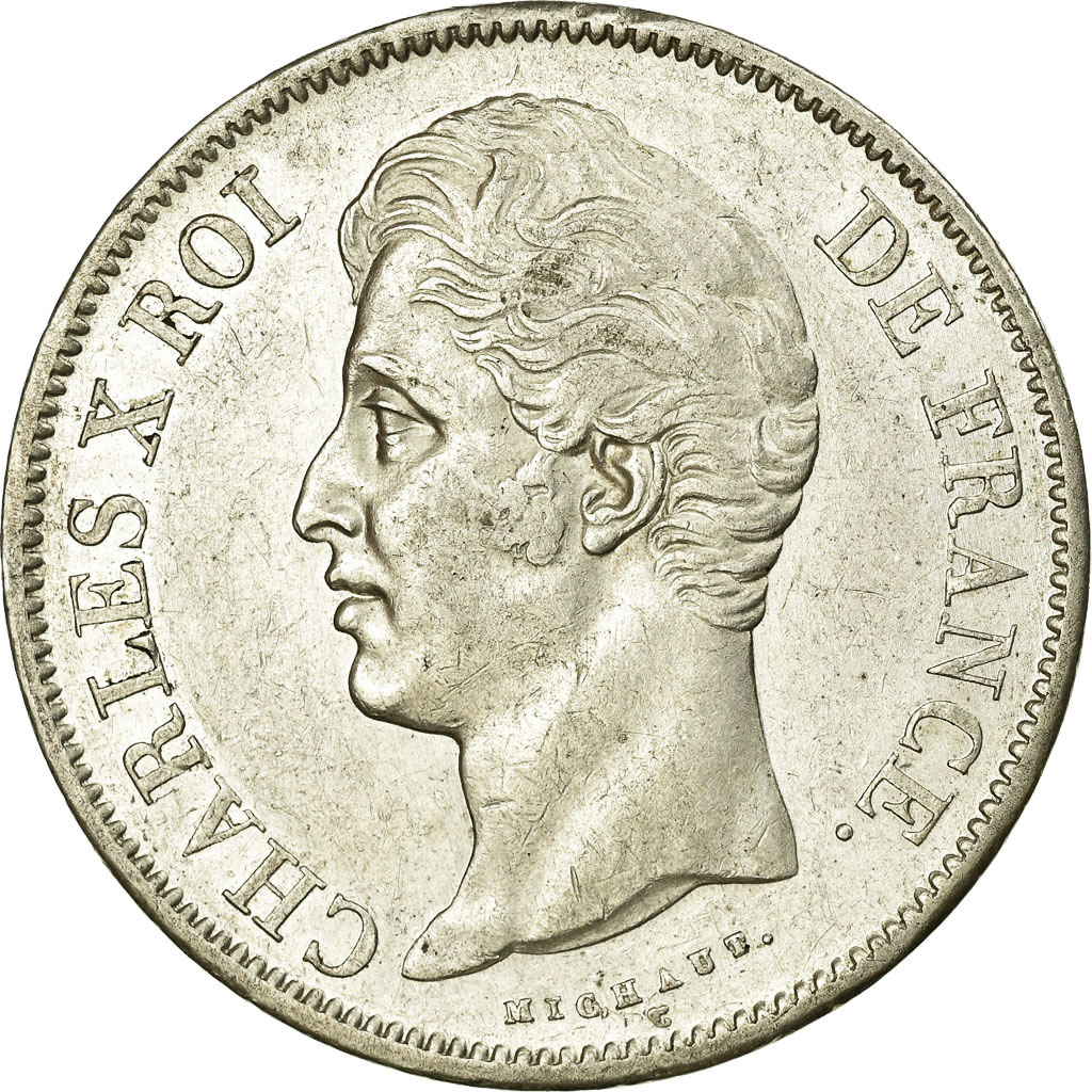 Coin, France, Charles X, 5 Francs, 1828, Paris, , Silver, Gadoury:644