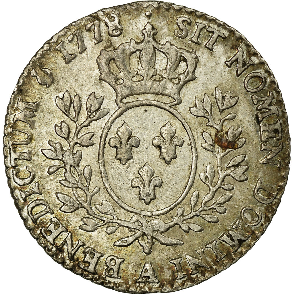 Coin, France, Louis XVI, 1/10 Écu, 12 Sols, 1/10 ECU, 1778, Paris, AU