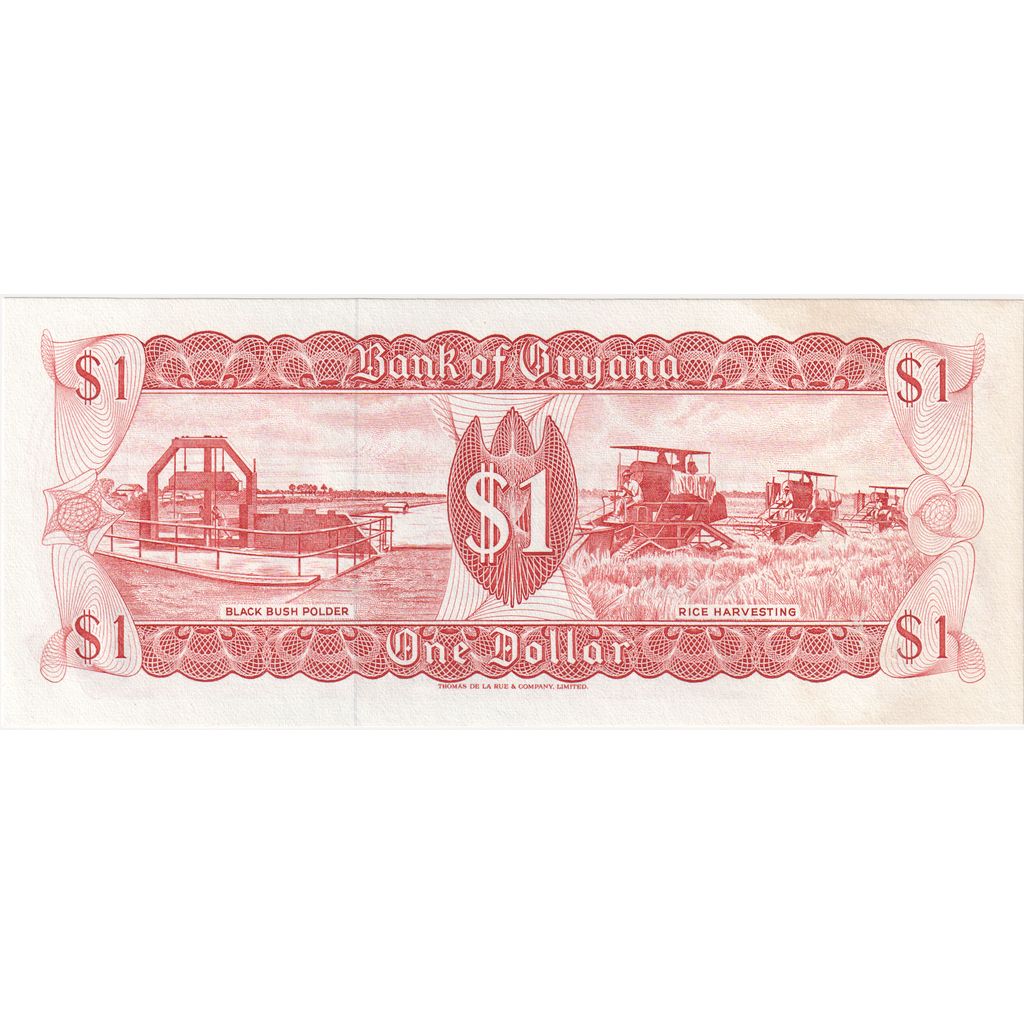Guyana, 1 Dollar, UNC(65-70)