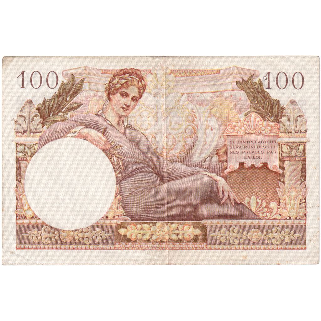 France, 100 Francs, 1947 French Treasury, M.1, EF(40-45)