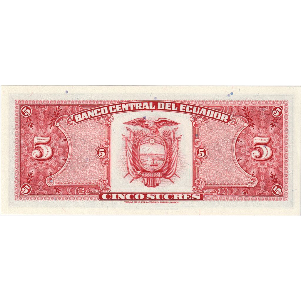 Ecuador, 5 Sucres, 1988-11-22, NIEUW