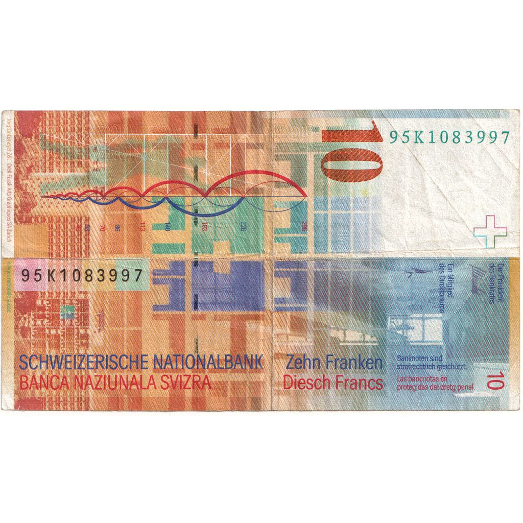 Switzerland, 10 Francs, EF(40-45)