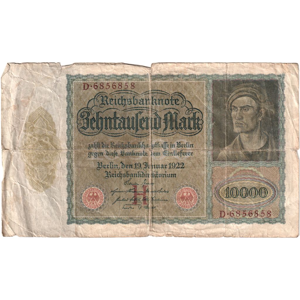 Germany, 10,000 Mark, 1922-01-19, VG(8-10)