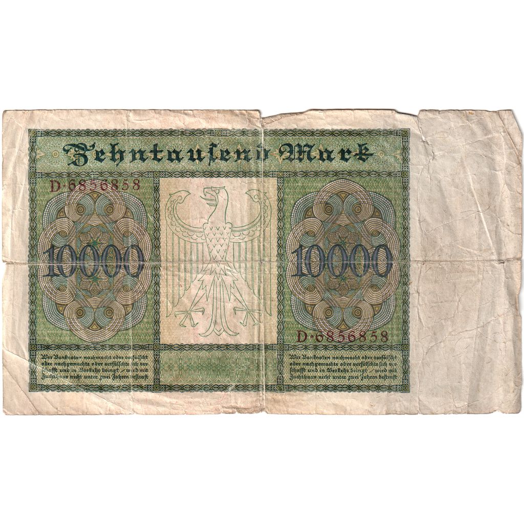 Germany, 10,000 Mark, 1922-01-19, VG(8-10)