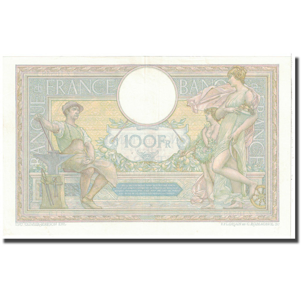 France, 100 Francs, 1924, 1924-04-12, AU(50-53), Fayette:24.2, KM:78a