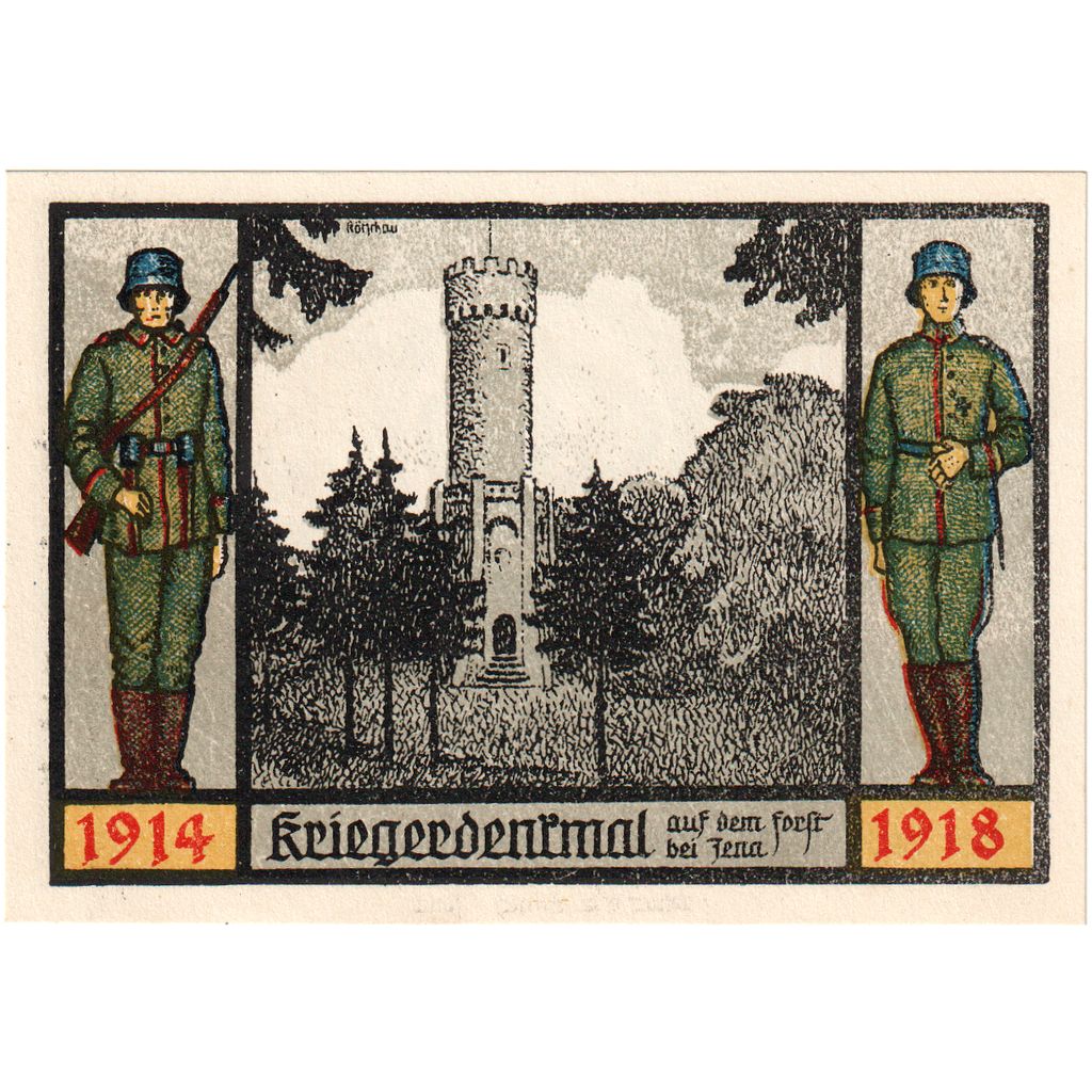 Germany, Jena, 1 Mark, 1921-08-22, UNC