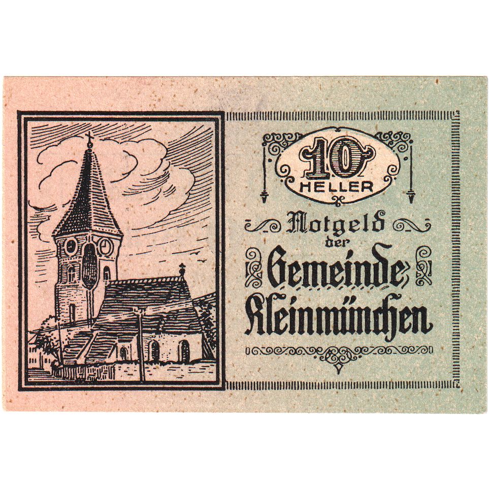Austria, Kleinmünchen O.Ö. Gemeinde, 10 Heller, 1920-12-31, UNC