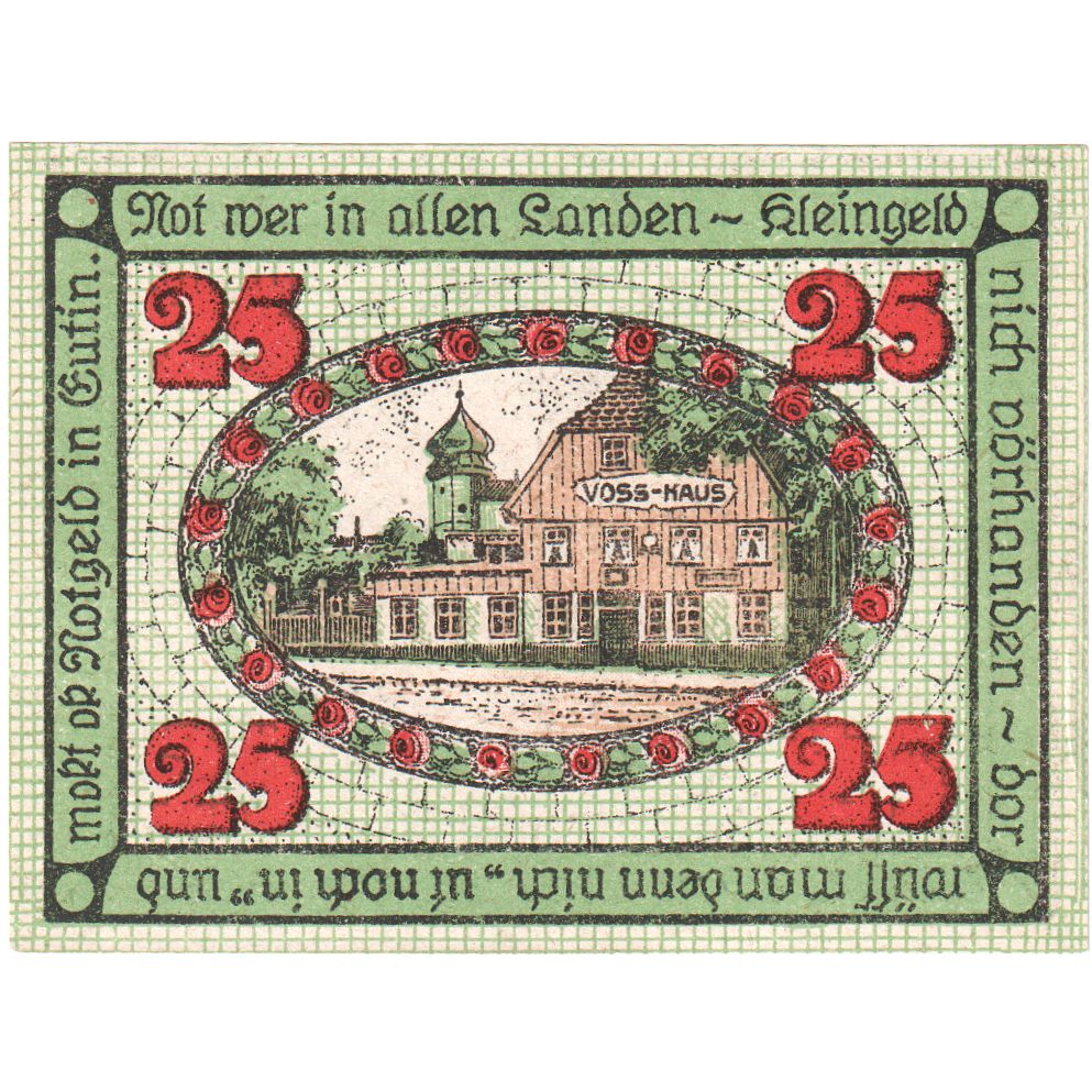 Germany, Eutin Stadt, 25 Pfennig, UNC(63)