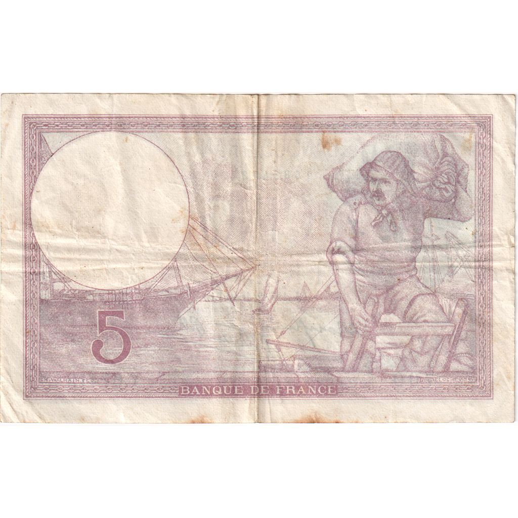 France, 5 Francs, 1940-12-12, Y.67419, VF(30-35)