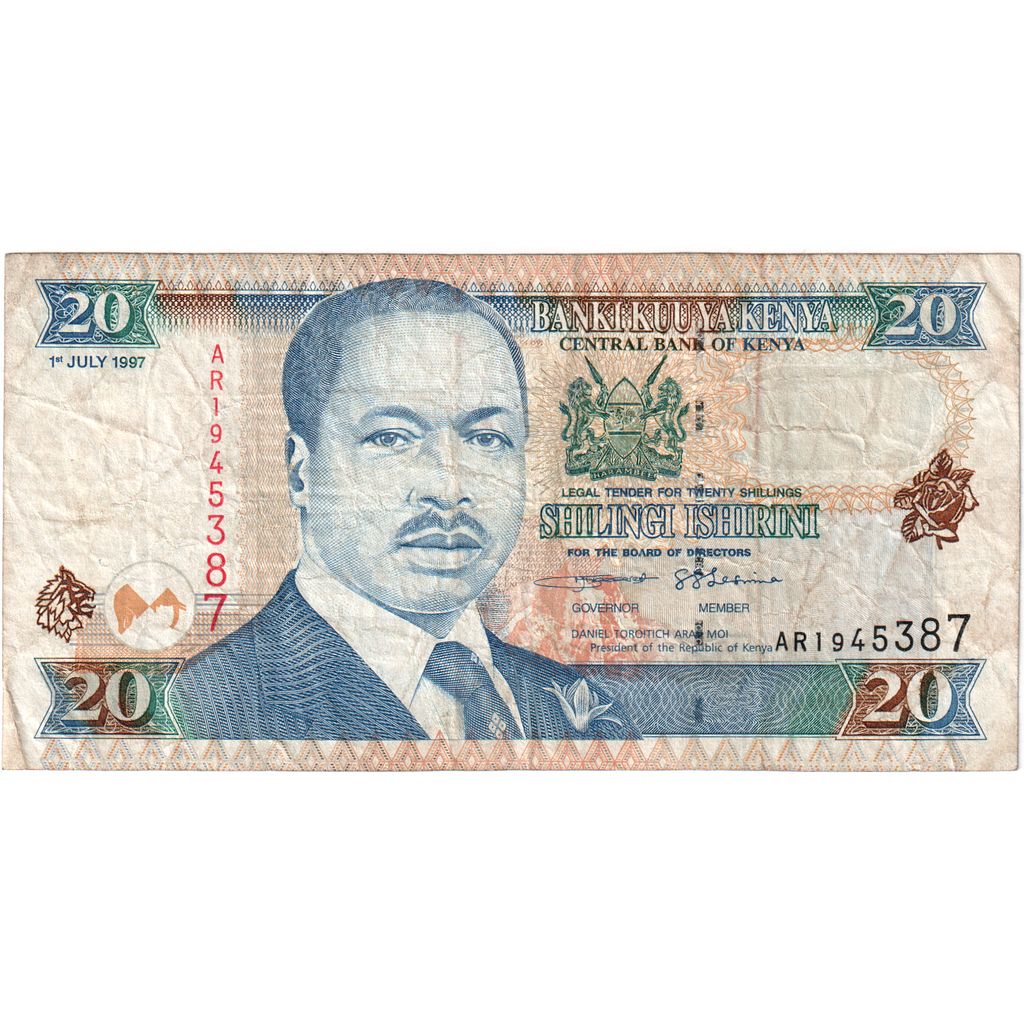 Kenya, 20 Shillings, 1997-07-01, EF