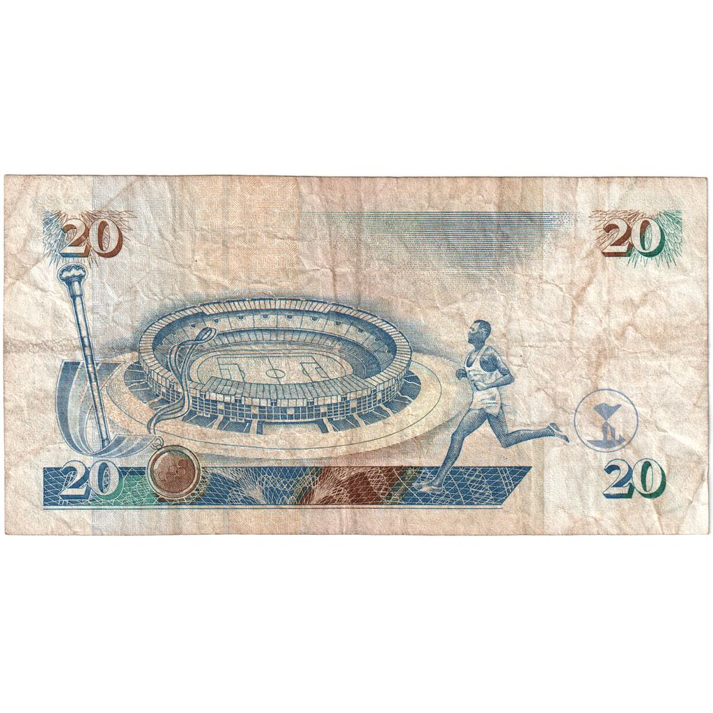 Kenya, 20 Shillings, 1997-07-01, EF