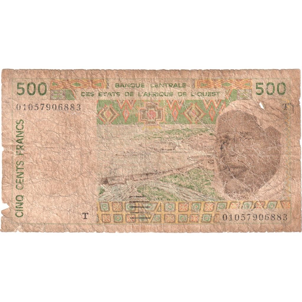 West African States, 500 Francs, VG