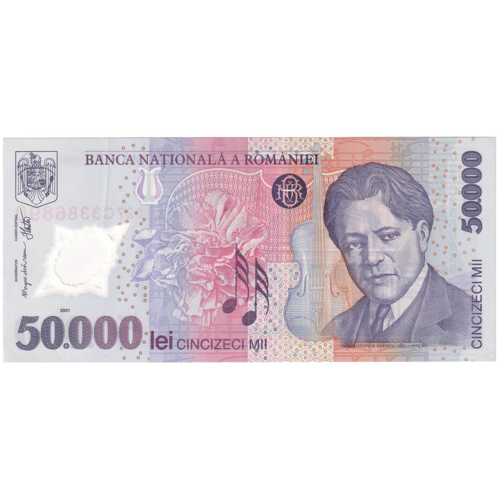 Romania, 50,000 Lei, 2002, UNC(65-70)