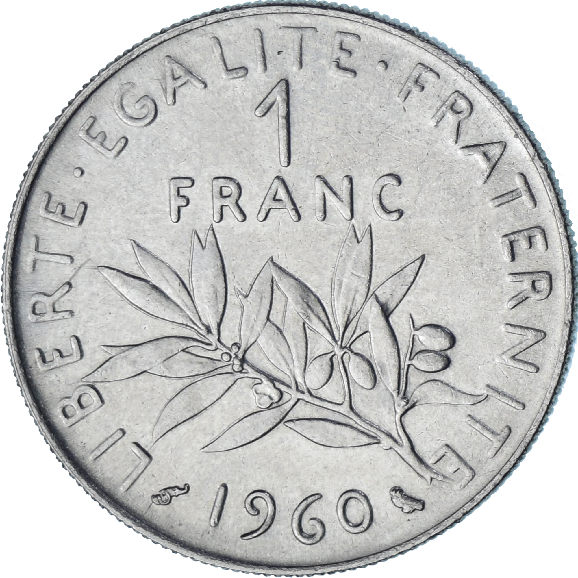 Coin, France, Semeuse, Franc, 1960, Paris, , Nickel, KM:925.1