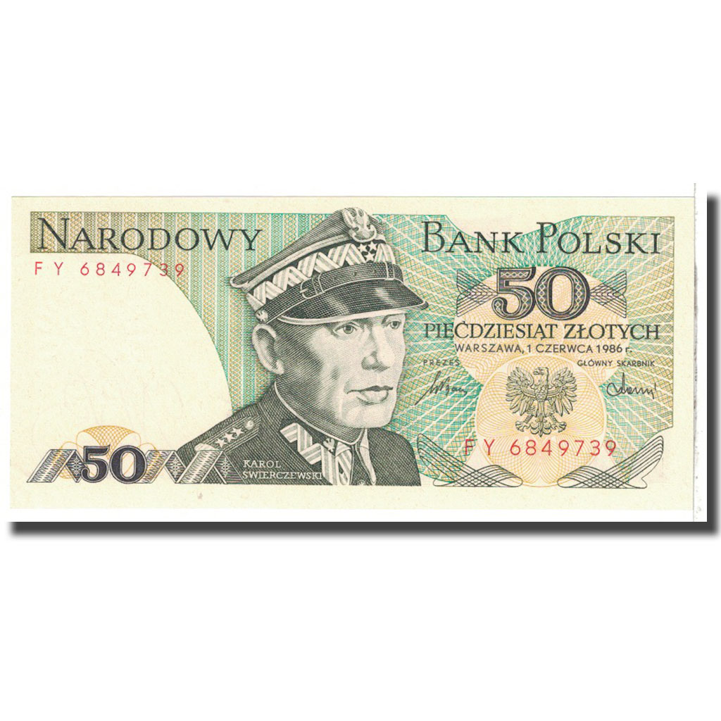 Banknote, Poland, 50 Zlotych, 1986, 1986-06-01, KM:142c, UNC(65-70)