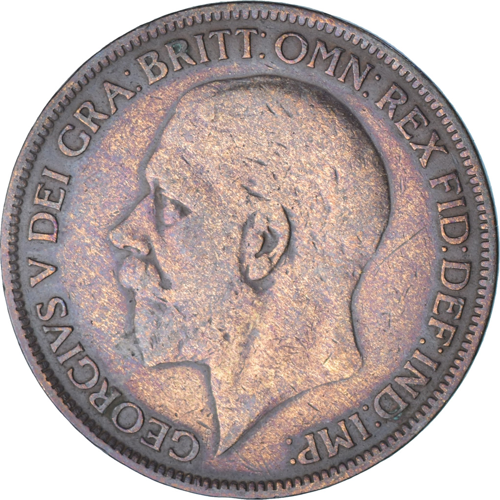 Coin, Great Britain, George V, Penny, 1927, , Bronze, KM:826