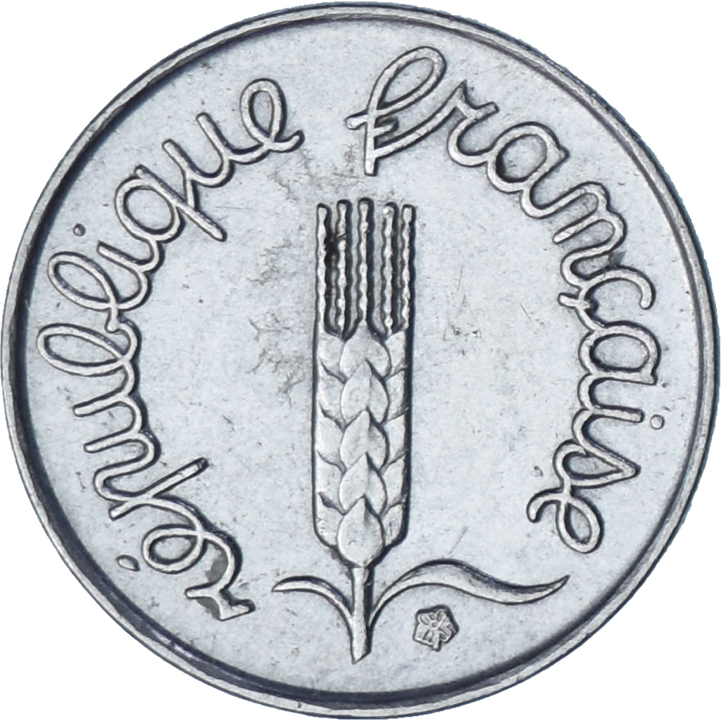 France, Épi, Centime, 1968, Paris, , Stainless Steel, KM:928, Gadoury:91