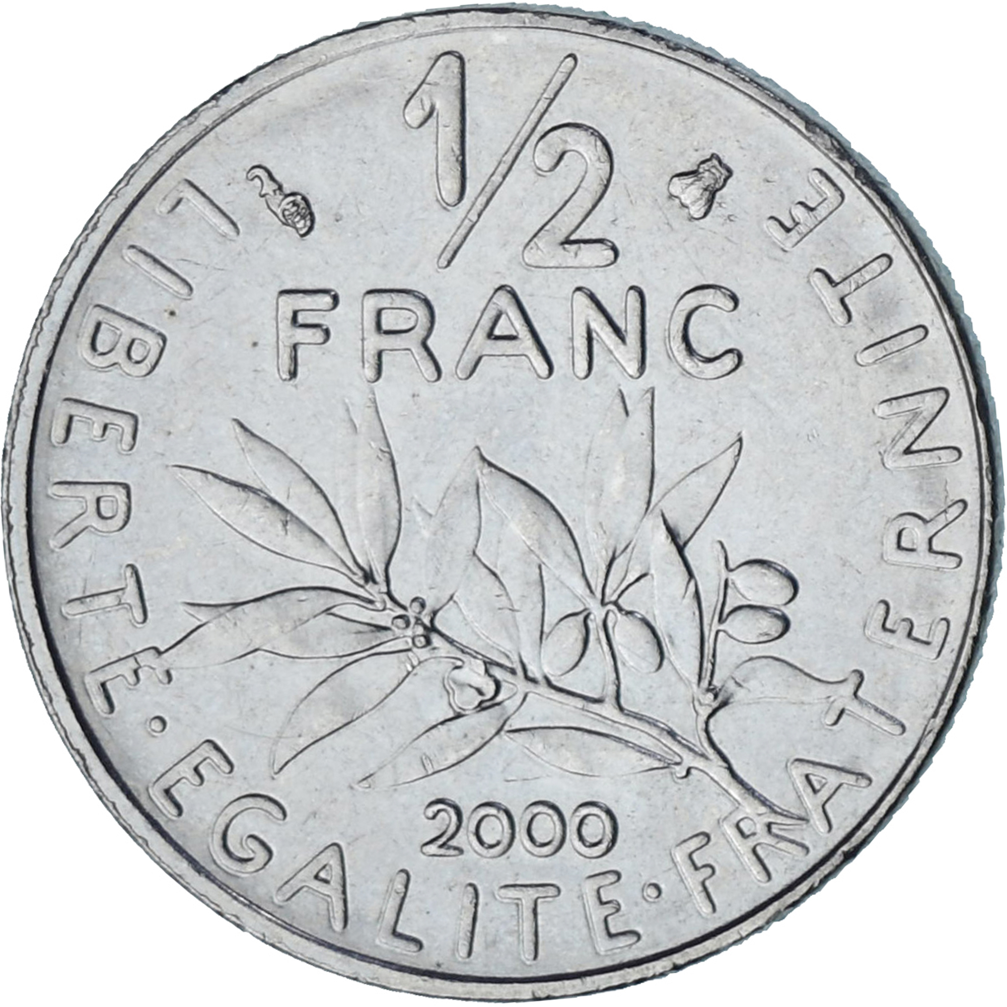 France, Semeuse, 1/2 Franc, 2000, Paris, , Nickel, KM:931.1