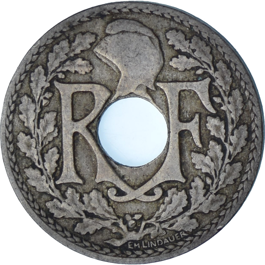 France, Morlon, Franc, 1917, , Cupronickel, KM:866a