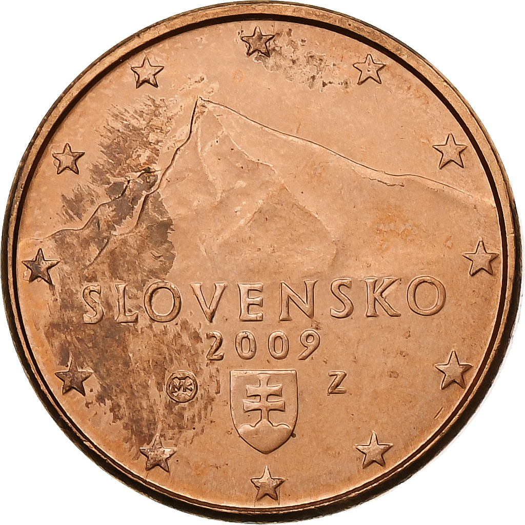 Slovakia, Euro Cent, 2009, Kremnica, , Copper Plated Steel, KM:95