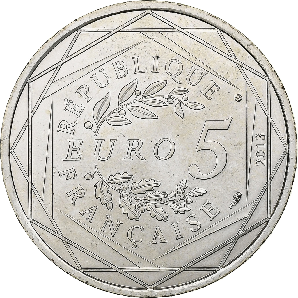 France, 5 Euros, Fraternité, 2013, , Silver, Gadoury:EU647