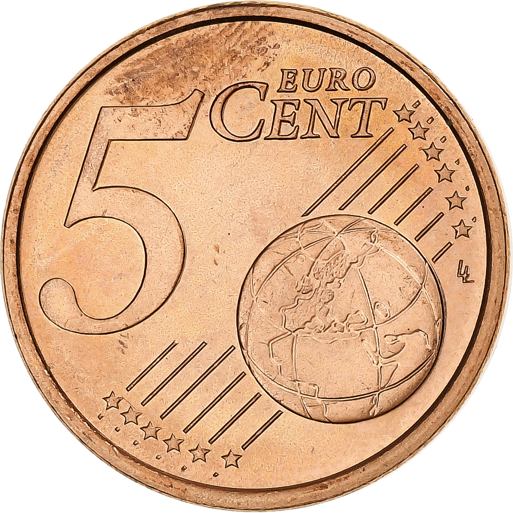 San Marino, 5 Euro Cent, 2004, Rome, AU, Copper Plated Steel, KM:442